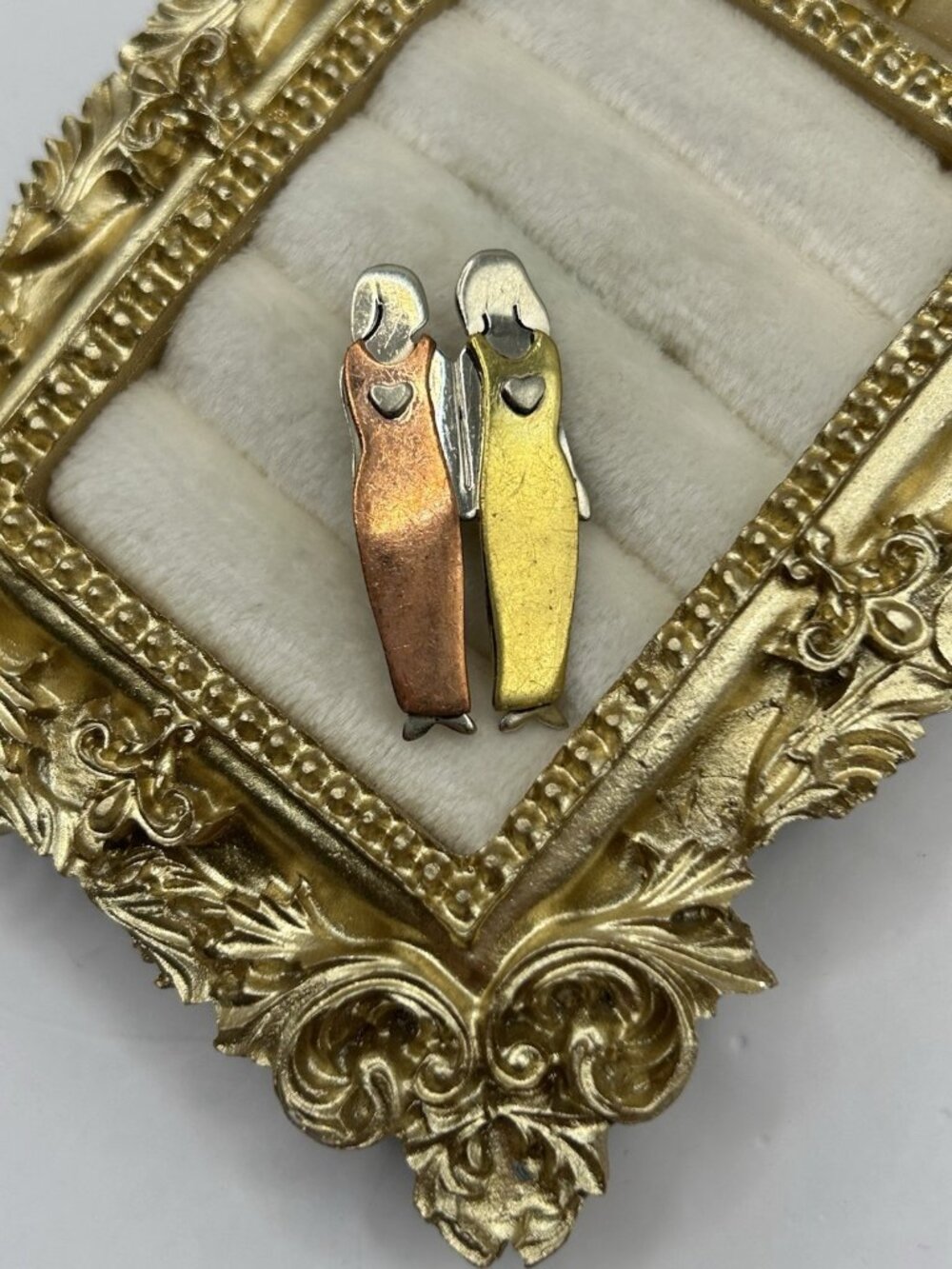 Far Fetched My 2 Beautiful Sisters  Tac Pin Friends Mima & Oly Mixed Metals